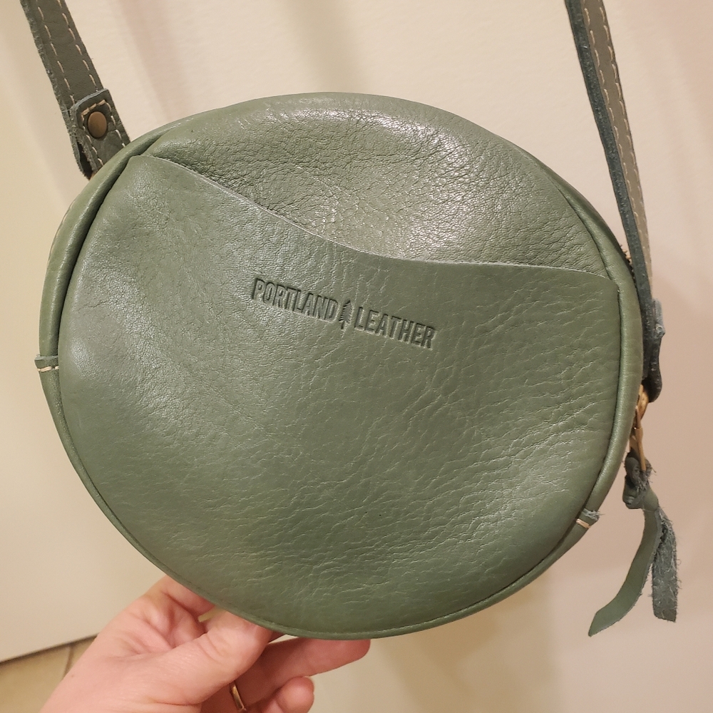 Portland Leather Goods Small Circle Eucalyptus